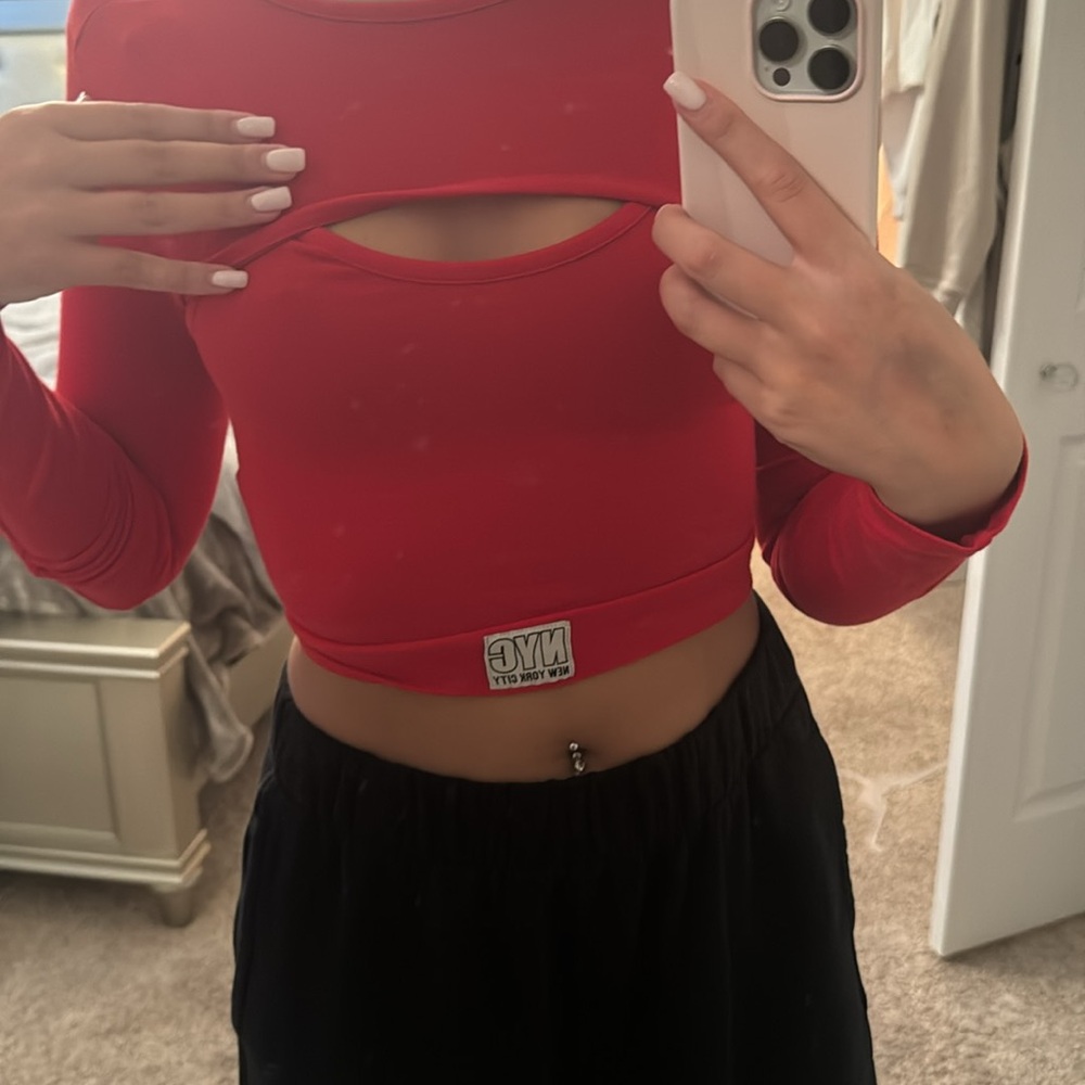 Cute long sleeve going out top